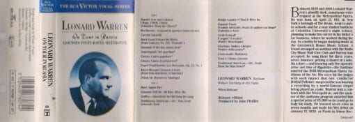 Leonard Warren | On Tour in Russia [MC] Music Cassette - Image 2