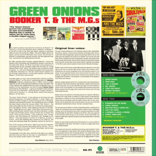 Booker T. and the MGs | Green Onions [180g Green Coloured Vinyl Album] LP - Image 2