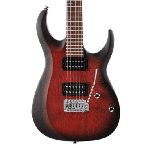 Cort X100 | X Series [Open Pore] Black Cherry Burst Finish Electric Guitar - Image 2