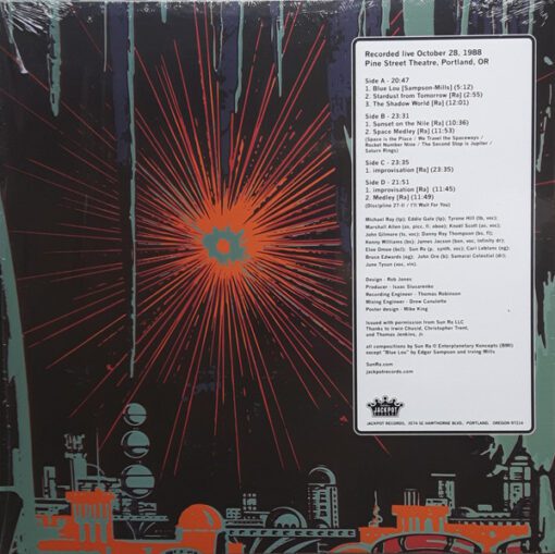 Sun Ra And His Cosmo Love Adventure Arkestra* - Pine Street Theatre, October 28th 1988 (2xLP, Album, RSD, Ltd) - Image 2