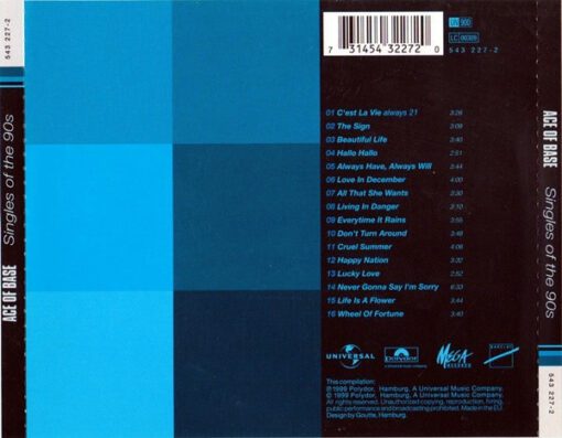 Ace Of Base - Singles Of The 90s (CD, Comp) - Image 2