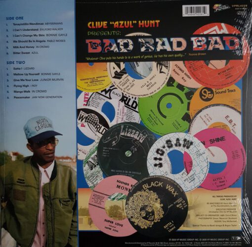 Clive "Azul" Hunt* - Bad Bad Bad ("Golden Age" Reggae From A Legendary Producer) (LP, Comp, RM) - Image 2