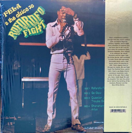 Fela* & The Africa 70* - Music Of Fela - Roforofo Fight (LP, Gre + LP, Ora + Album, Ltd, RE) - Image 2
