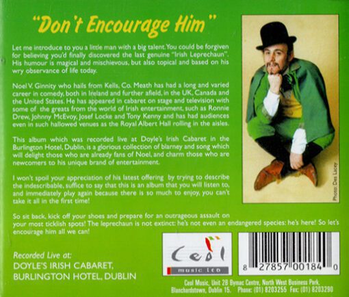Noel V. Ginnity - Don't Encourage Him (CD, Album) - Image 2