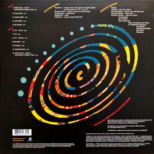 Butcher Brown Featuring Tennishu And R4ND4ZZO BIGB4ND - Triple Trey (LP, Blu + 7") - Image 2