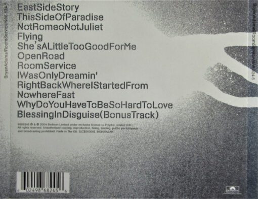 Bryan Adams - Room Service (CD, Album, S/Edition) - Image 2