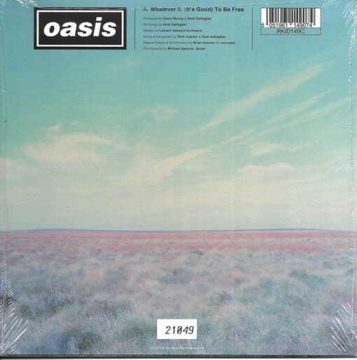 Oasis (2) - Whatever (7", Single, Ltd, Num, RE, RM, Blu) - Image 2