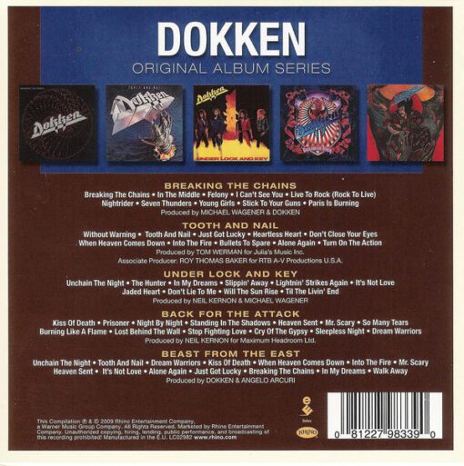 Dokken - Original Album Series (CD, Album, RE + CD, Album, RE + CD, Album, RE + CD) - Image 2