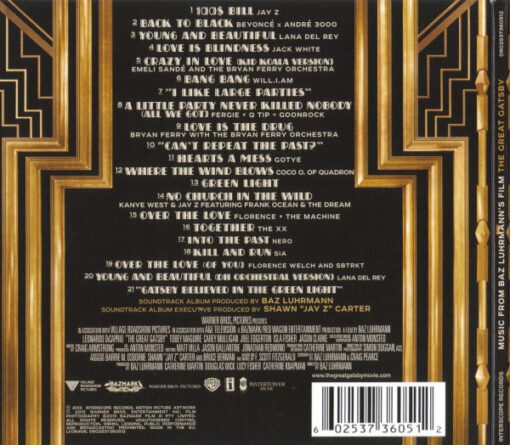 Various - Music From Baz Luhrmann's Film The Great Gatsby (CD, Comp, Dlx) - Image 2