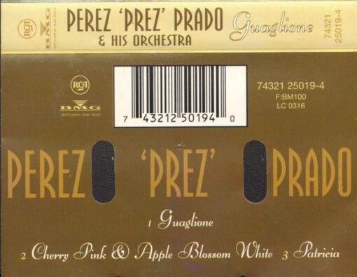 Perez Prado And His Orchestra - Guaglione (Cass, Single) - Image 2