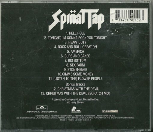 Spinal Tap - Spinal Tap (CD, Album, RE, RM) - Image 2