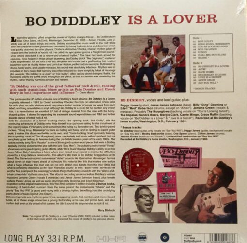 Bo Diddley - Is A Lover (LP, Album, Ltd, RE, 180) - Image 2
