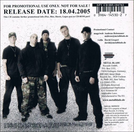 Born From Pain - In Love With The End (CD, Album, Enh, Promo) - Image 2