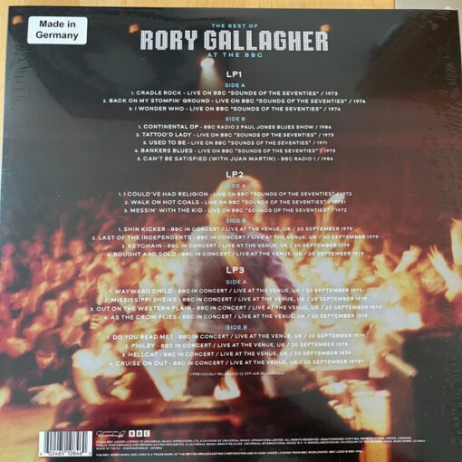 Rory Gallagher - The Best Of Rory Gallagher At The BBC (3xLP, Comp) - Image 2
